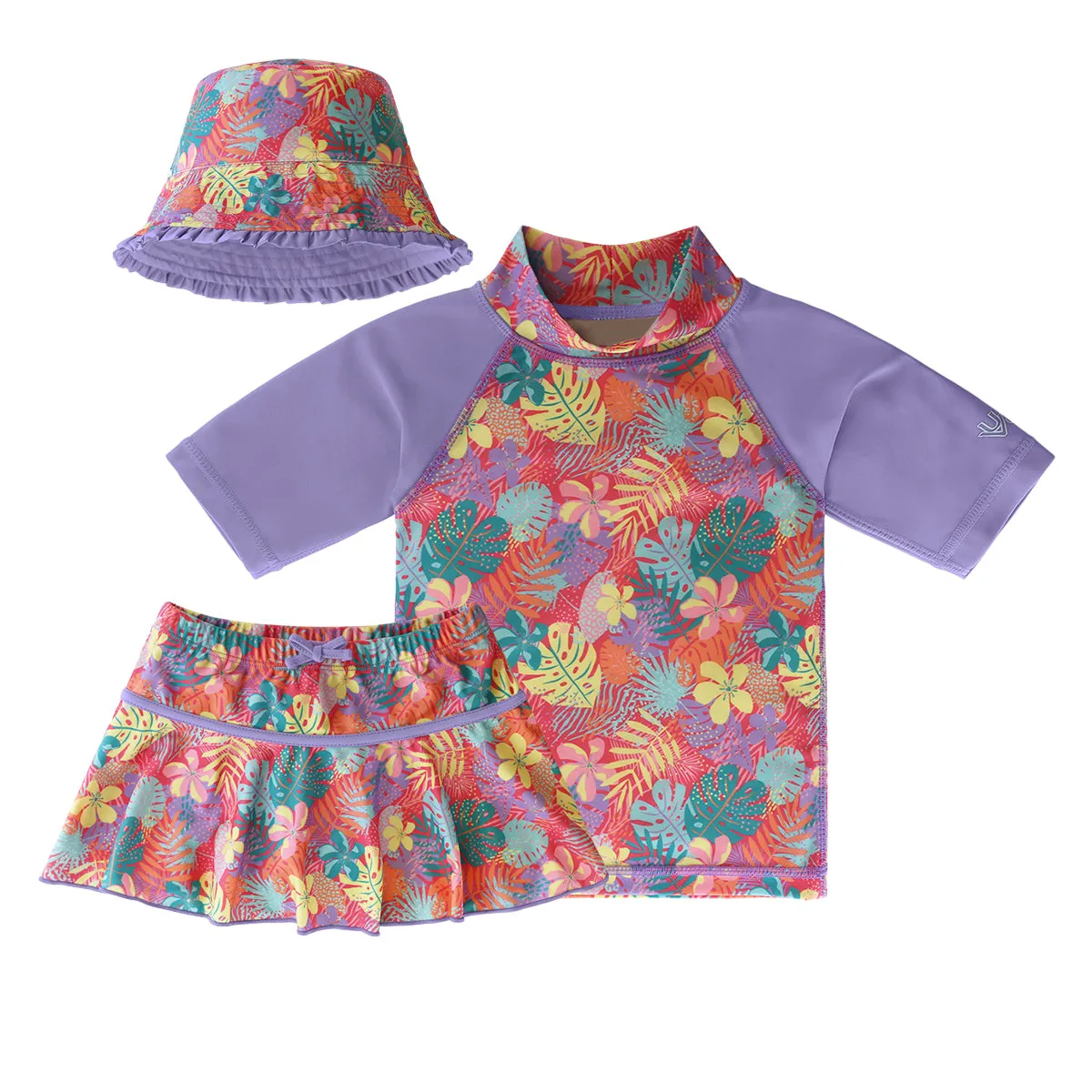 Girl's 3PC Sun & Swim Set