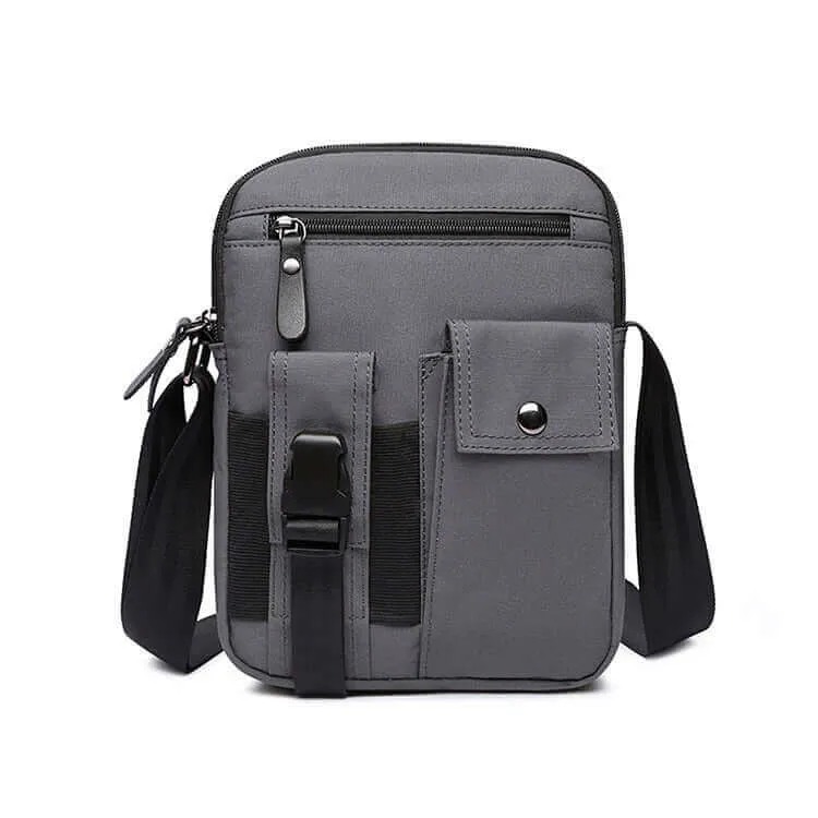 Men's Waterproof Nylon Crossbody Bag for Outdoor and Daily Use