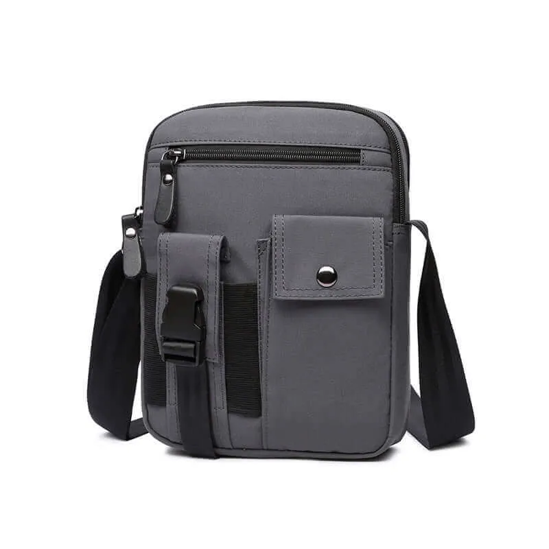 Men's Waterproof Nylon Crossbody Bag for Outdoor and Daily Use