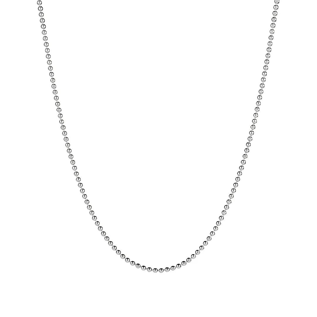 Minimalist Ball Chain Necklace in Gold