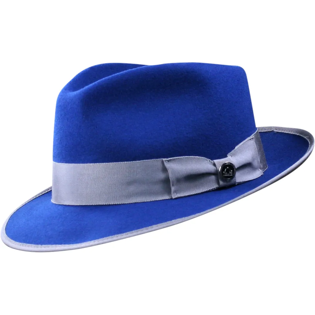 Naples Teardrop Classic Brim Wool Fedora by Levine Hat Co.