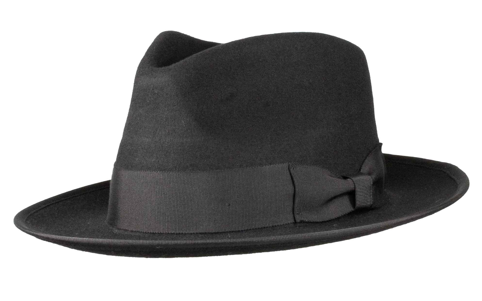 Naples Teardrop Classic Brim Wool Fedora by Levine Hat Co.