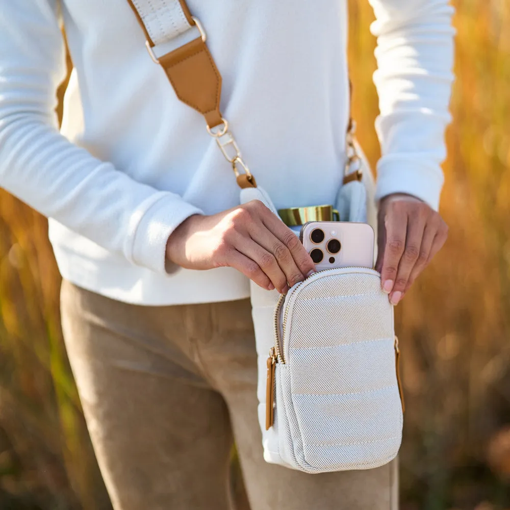 Oatmeal Canvas HydroBag® with Canvas and Vegan Leather Strap