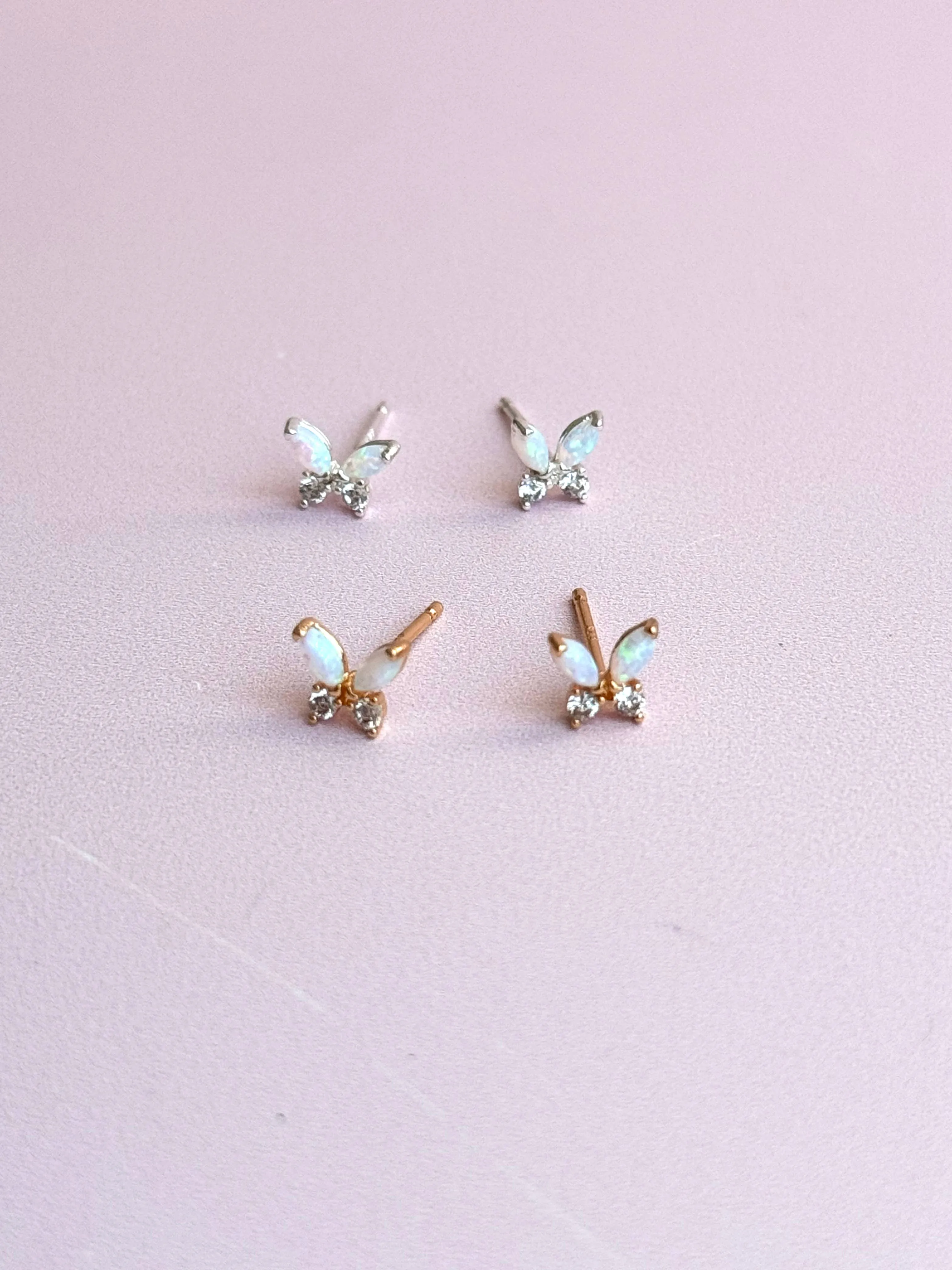 Opal Butterfly Studs