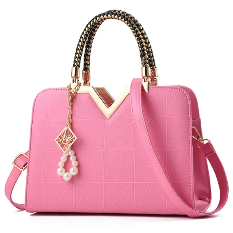 Patchwork Leather Bag Ladies Luxury Handbag Fashion Elegant Design Hight Quality