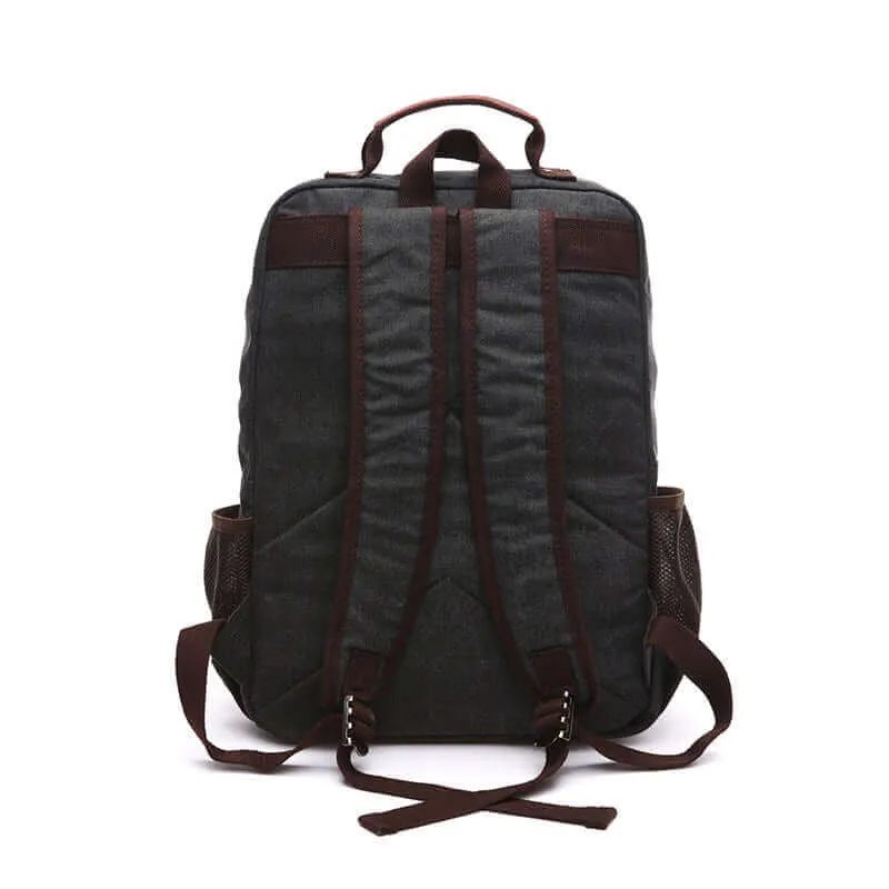 Practical Canvas Backpack | Fits 14 Inch Laptop