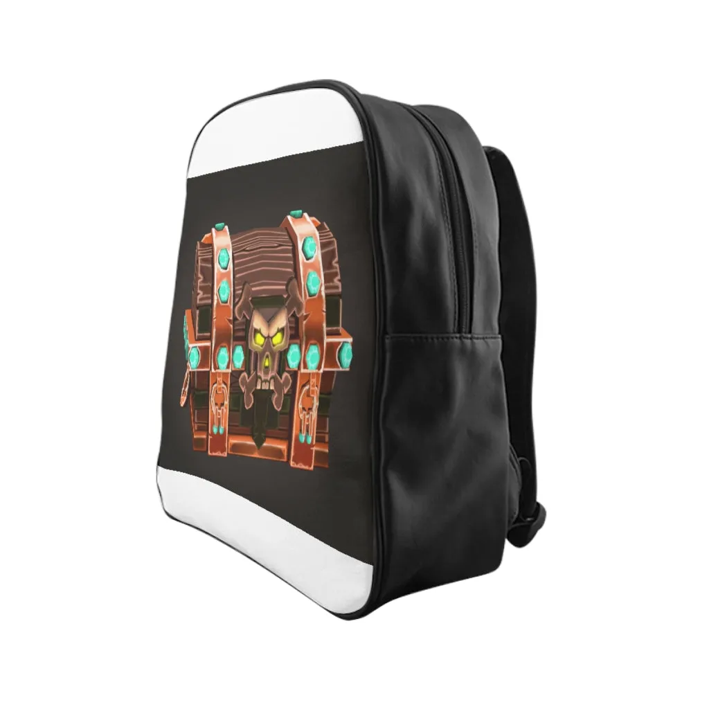 Skeleton Hand-Painted Chest School Backpack