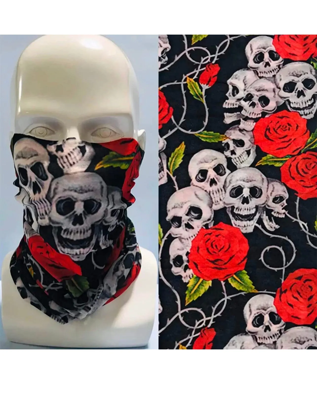 Skull-Neck Gaiter Face Shield Multi Purpose Head Covering (All Colors)