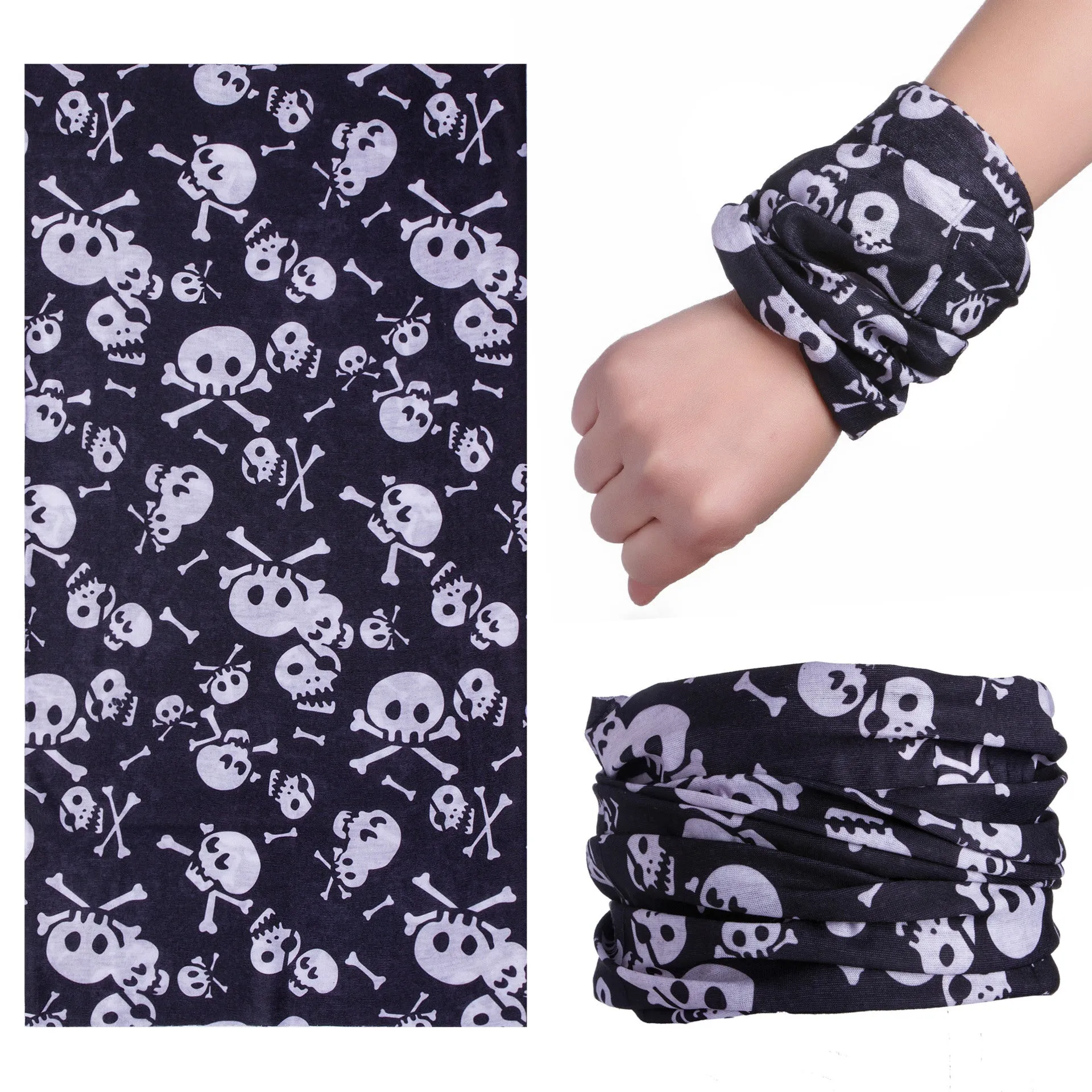 Skull-Neck Gaiter Face Shield Multi Purpose Head Covering (All Colors)