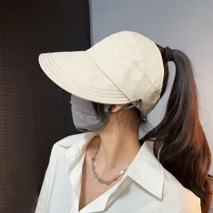 Sun protection hat for women new fisherman hat summer sunshade empty top hat sun protection cute outdoor baseball cap