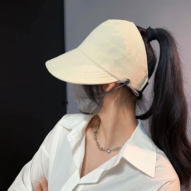 Sun protection hat for women new fisherman hat summer sunshade empty top hat sun protection cute outdoor baseball cap