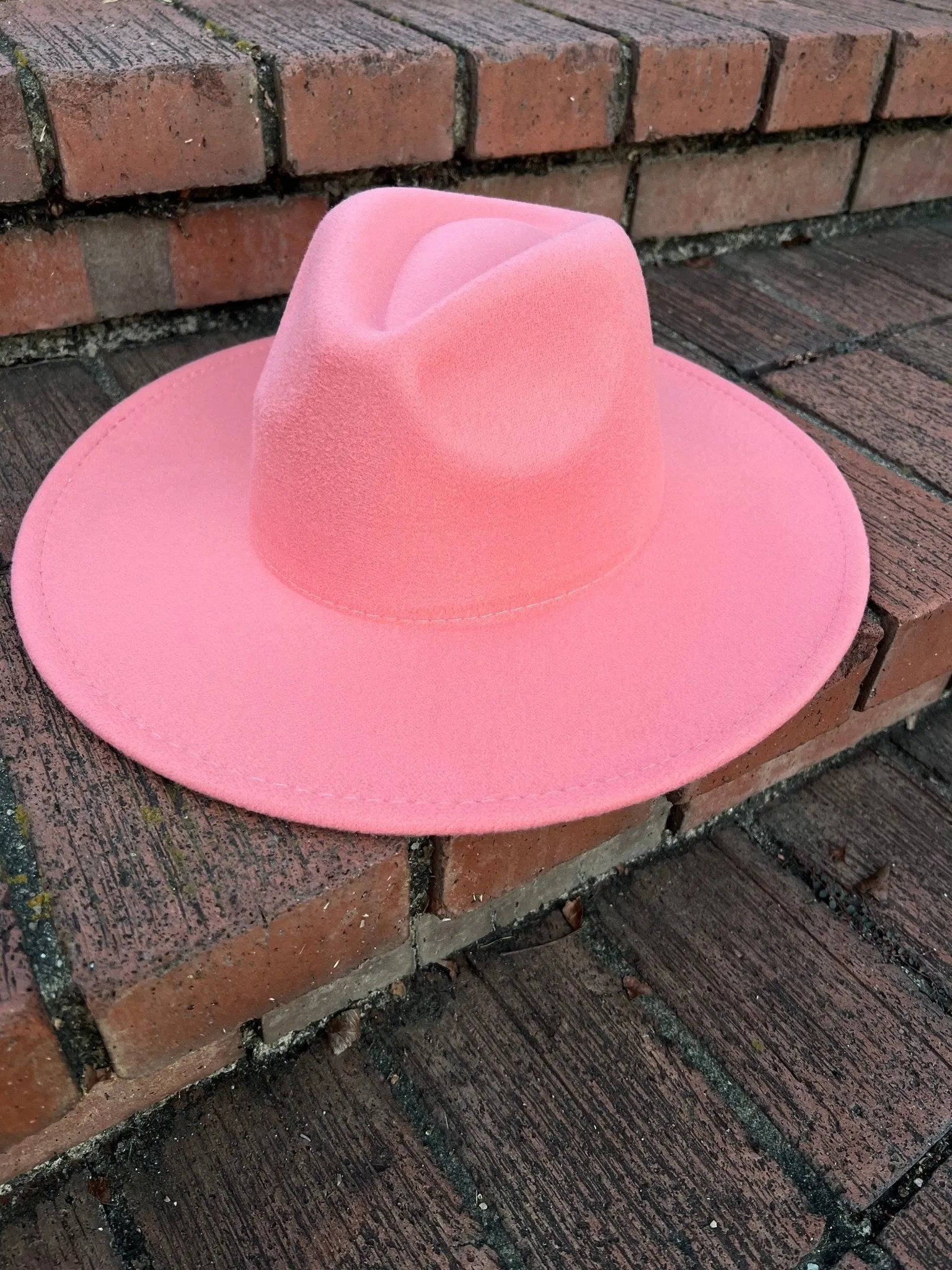 Wide Stiff Brim Fedora